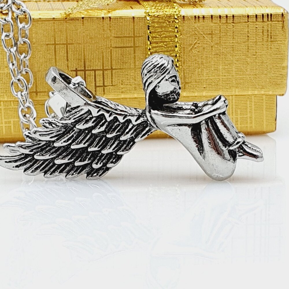 Saint Girl Angel Necklace for Men/Women, BL55590020 - Picture 4 of 13